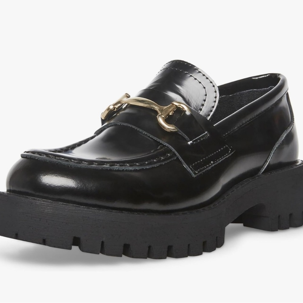 Steve Madden Lando Shoes Womens Size 8 Black Patent Leather Slip On Size 6